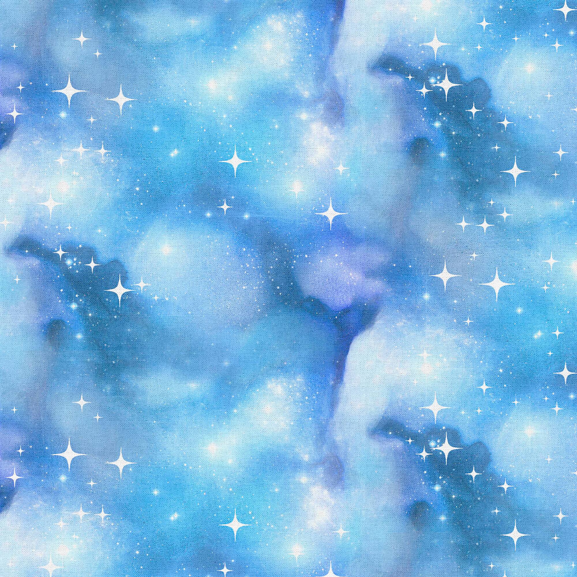 Fabric Editions Blue Starry Night Cotton Fabric